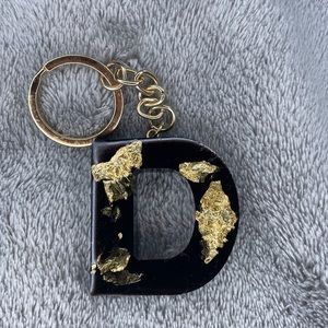 Resin letter keychain